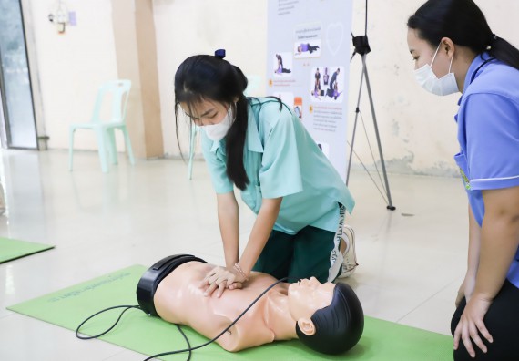 ภาพกิจกรรม  คณะวิทยาศาสตร์และเทคโนโลยี จัดกิจกรรมค่ายวิทยาศาสตร์สัญจร ปีการศึกษา 2565  โรงเรียนลานกระบือวิทยา