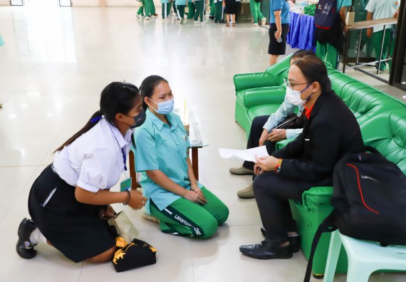 ภาพกิจกรรม  คณะวิทยาศาสตร์และเทคโนโลยี จัดกิจกรรมค่ายวิทยาศาสตร์สัญจร ปีการศึกษา 2565  โรงเรียนลานกระบือวิทยา