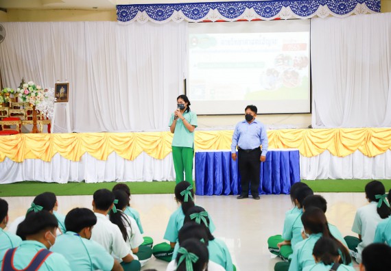 ภาพกิจกรรม  คณะวิทยาศาสตร์และเทคโนโลยี จัดกิจกรรมค่ายวิทยาศาสตร์สัญจร ปีการศึกษา 2565  โรงเรียนลานกระบือวิทยา