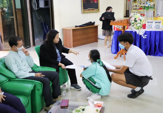 ภาพกิจกรรม  คณะวิทยาศาสตร์และเทคโนโลยี จัดกิจกรรมค่ายวิทยาศาสตร์สัญจร ปีการศึกษา 2565  โรงเรียนลานกระบือวิทยา