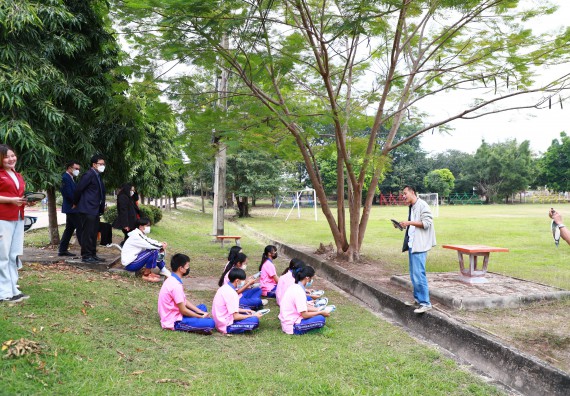 ภาพกิจกรรม   คณะวิทยาศาสตร์และเทคโนโลยี จัดกิจกรรมค่ายวิทยาศาสตร์สัญจร ปีการศึกษา 2565  โรงเรียนวังตะเคียนประชานุสรณ์