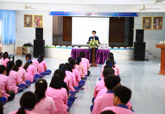 ภาพกิจกรรม   คณะวิทยาศาสตร์และเทคโนโลยี จัดกิจกรรมค่ายวิทยาศาสตร์สัญจร ปีการศึกษา 2565  โรงเรียนวังตะเคียนประชานุสรณ์