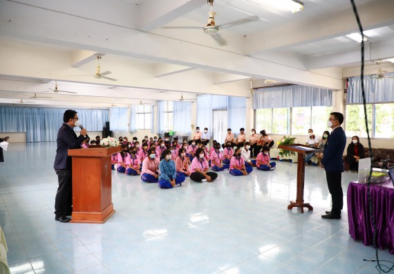 ภาพกิจกรรม   คณะวิทยาศาสตร์และเทคโนโลยี จัดกิจกรรมค่ายวิทยาศาสตร์สัญจร ปีการศึกษา 2565  โรงเรียนวังตะเคียนประชานุสรณ์