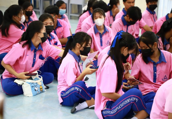 ภาพกิจกรรม   คณะวิทยาศาสตร์และเทคโนโลยี จัดกิจกรรมค่ายวิทยาศาสตร์สัญจร ปีการศึกษา 2565  โรงเรียนวังตะเคียนประชานุสรณ์