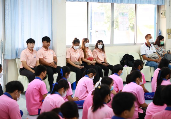 ภาพกิจกรรม   คณะวิทยาศาสตร์และเทคโนโลยี จัดกิจกรรมค่ายวิทยาศาสตร์สัญจร ปีการศึกษา 2565  โรงเรียนวังตะเคียนประชานุสรณ์