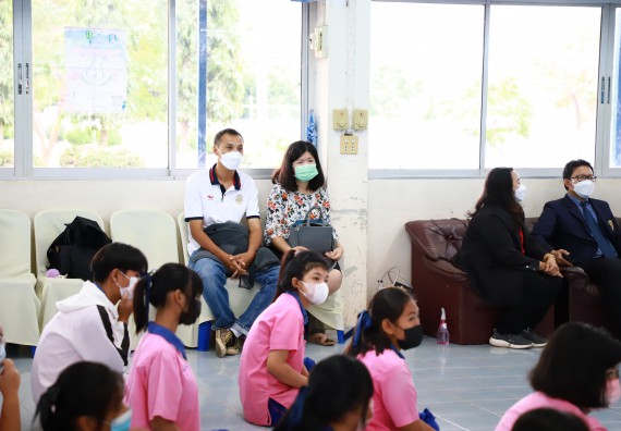 ภาพกิจกรรม   คณะวิทยาศาสตร์และเทคโนโลยี จัดกิจกรรมค่ายวิทยาศาสตร์สัญจร ปีการศึกษา 2565  โรงเรียนวังตะเคียนประชานุสรณ์