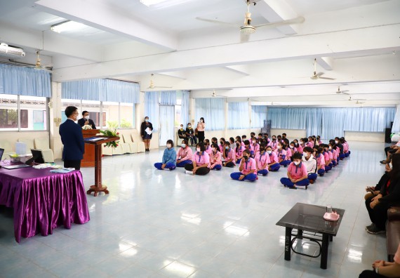 ภาพกิจกรรม   คณะวิทยาศาสตร์และเทคโนโลยี จัดกิจกรรมค่ายวิทยาศาสตร์สัญจร ปีการศึกษา 2565  โรงเรียนวังตะเคียนประชานุสรณ์