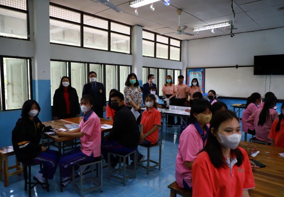 ภาพกิจกรรม   คณะวิทยาศาสตร์และเทคโนโลยี จัดกิจกรรมค่ายวิทยาศาสตร์สัญจร ปีการศึกษา 2565  โรงเรียนวังตะเคียนประชานุสรณ์