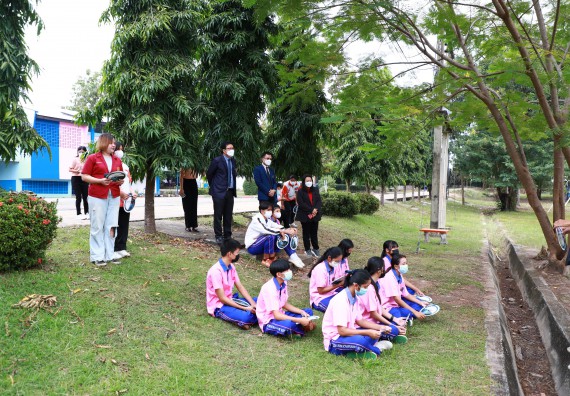 ภาพกิจกรรม   คณะวิทยาศาสตร์และเทคโนโลยี จัดกิจกรรมค่ายวิทยาศาสตร์สัญจร ปีการศึกษา 2565  โรงเรียนวังตะเคียนประชานุสรณ์