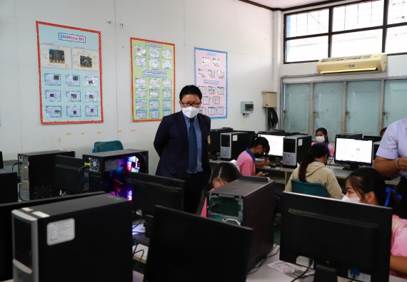 ภาพกิจกรรม   คณะวิทยาศาสตร์และเทคโนโลยี จัดกิจกรรมค่ายวิทยาศาสตร์สัญจร ปีการศึกษา 2565  โรงเรียนวังตะเคียนประชานุสรณ์