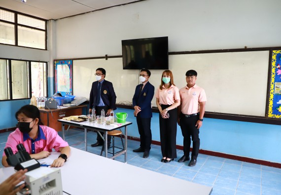 ภาพกิจกรรม   คณะวิทยาศาสตร์และเทคโนโลยี จัดกิจกรรมค่ายวิทยาศาสตร์สัญจร ปีการศึกษา 2565  โรงเรียนวังตะเคียนประชานุสรณ์