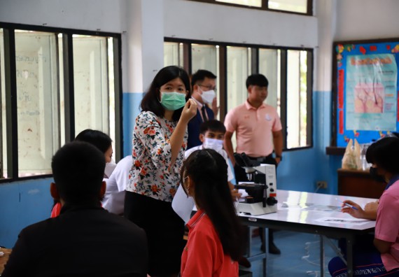 ภาพกิจกรรม   คณะวิทยาศาสตร์และเทคโนโลยี จัดกิจกรรมค่ายวิทยาศาสตร์สัญจร ปีการศึกษา 2565  โรงเรียนวังตะเคียนประชานุสรณ์