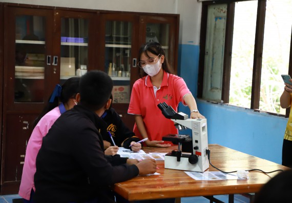ภาพกิจกรรม   คณะวิทยาศาสตร์และเทคโนโลยี จัดกิจกรรมค่ายวิทยาศาสตร์สัญจร ปีการศึกษา 2565  โรงเรียนวังตะเคียนประชานุสรณ์
