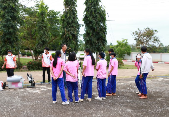 ภาพกิจกรรม   คณะวิทยาศาสตร์และเทคโนโลยี จัดกิจกรรมค่ายวิทยาศาสตร์สัญจร ปีการศึกษา 2565  โรงเรียนวังตะเคียนประชานุสรณ์