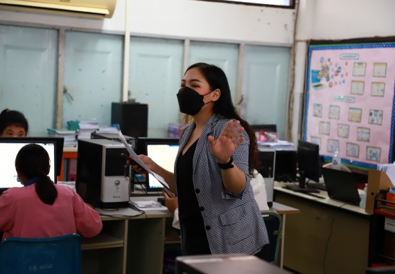 ภาพกิจกรรม   คณะวิทยาศาสตร์และเทคโนโลยี จัดกิจกรรมค่ายวิทยาศาสตร์สัญจร ปีการศึกษา 2565  โรงเรียนวังตะเคียนประชานุสรณ์