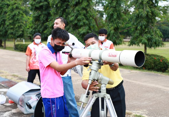 ภาพกิจกรรม   คณะวิทยาศาสตร์และเทคโนโลยี จัดกิจกรรมค่ายวิทยาศาสตร์สัญจร ปีการศึกษา 2565  โรงเรียนวังตะเคียนประชานุสรณ์