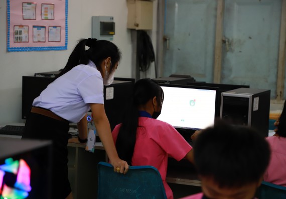 ภาพกิจกรรม   คณะวิทยาศาสตร์และเทคโนโลยี จัดกิจกรรมค่ายวิทยาศาสตร์สัญจร ปีการศึกษา 2565  โรงเรียนวังตะเคียนประชานุสรณ์