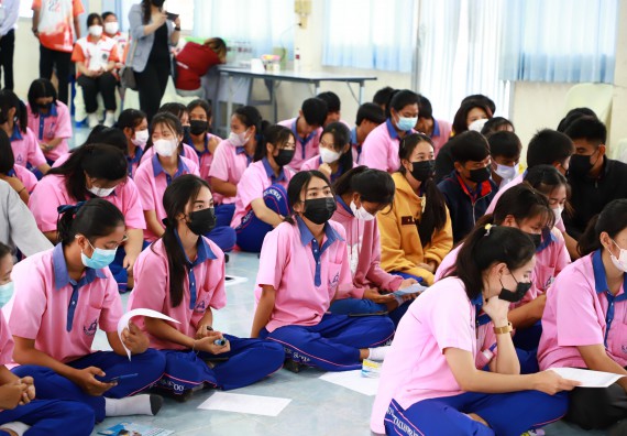 ภาพกิจกรรม   คณะวิทยาศาสตร์และเทคโนโลยี จัดกิจกรรมค่ายวิทยาศาสตร์สัญจร ปีการศึกษา 2565  โรงเรียนวังตะเคียนประชานุสรณ์