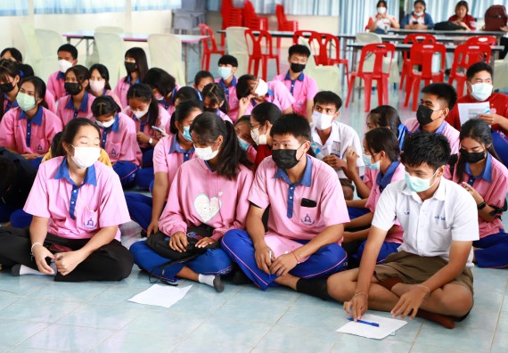 ภาพกิจกรรม   คณะวิทยาศาสตร์และเทคโนโลยี จัดกิจกรรมค่ายวิทยาศาสตร์สัญจร ปีการศึกษา 2565  โรงเรียนวังตะเคียนประชานุสรณ์