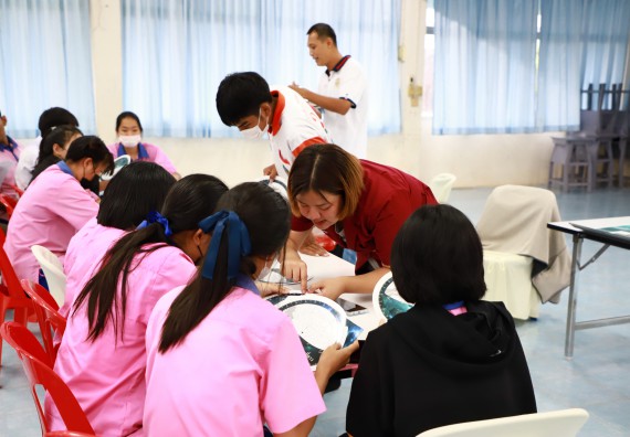 ภาพกิจกรรม   คณะวิทยาศาสตร์และเทคโนโลยี จัดกิจกรรมค่ายวิทยาศาสตร์สัญจร ปีการศึกษา 2565  โรงเรียนวังตะเคียนประชานุสรณ์