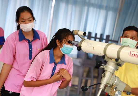 ภาพกิจกรรม   คณะวิทยาศาสตร์และเทคโนโลยี จัดกิจกรรมค่ายวิทยาศาสตร์สัญจร ปีการศึกษา 2565  โรงเรียนวังตะเคียนประชานุสรณ์