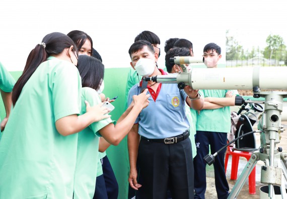 ภาพกิจกรรม  คณะวิทยาศาสตร์และเทคโนโลยี จัดกิจกรรมค่ายวิทยาศาสตร์สัญจร ปีการศึกษา 2565  โรงเรียนโค้งไผ่วิทยา