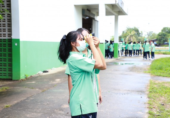 ภาพกิจกรรม  คณะวิทยาศาสตร์และเทคโนโลยี จัดกิจกรรมค่ายวิทยาศาสตร์สัญจร ปีการศึกษา 2565  โรงเรียนโค้งไผ่วิทยา