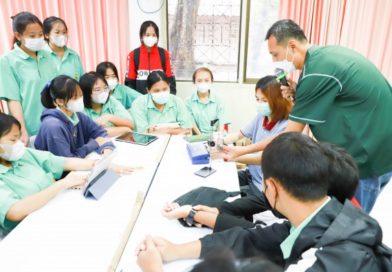 ภาพกิจกรรม  คณะวิทยาศาสตร์และเทคโนโลยี จัดกิจกรรมค่ายวิทยาศาสตร์สัญจร ปีการศึกษา 2565  โรงเรียนโค้งไผ่วิทยา