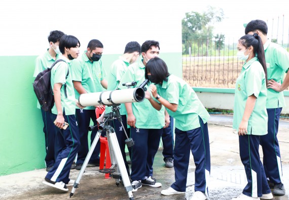 ภาพกิจกรรม  คณะวิทยาศาสตร์และเทคโนโลยี จัดกิจกรรมค่ายวิทยาศาสตร์สัญจร ปีการศึกษา 2565  โรงเรียนโค้งไผ่วิทยา