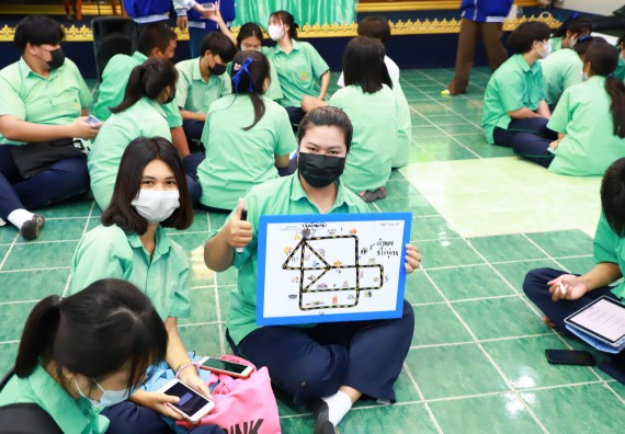 ภาพกิจกรรม  คณะวิทยาศาสตร์และเทคโนโลยี จัดกิจกรรมค่ายวิทยาศาสตร์สัญจร ปีการศึกษา 2565  โรงเรียนโค้งไผ่วิทยา