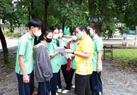 ภาพกิจกรรม  คณะวิทยาศาสตร์และเทคโนโลยี จัดกิจกรรมค่ายวิทยาศาสตร์สัญจร ปีการศึกษา 2565  โรงเรียนโค้งไผ่วิทยา