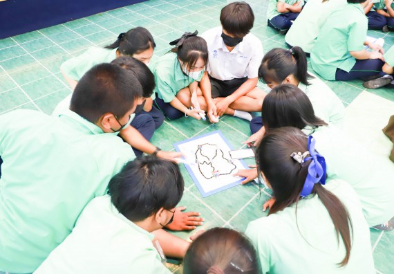 ภาพกิจกรรม  คณะวิทยาศาสตร์และเทคโนโลยี จัดกิจกรรมค่ายวิทยาศาสตร์สัญจร ปีการศึกษา 2565  โรงเรียนโค้งไผ่วิทยา