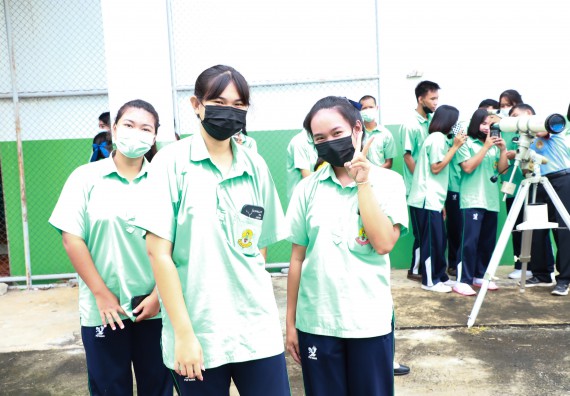 ภาพกิจกรรม  คณะวิทยาศาสตร์และเทคโนโลยี จัดกิจกรรมค่ายวิทยาศาสตร์สัญจร ปีการศึกษา 2565  โรงเรียนโค้งไผ่วิทยา