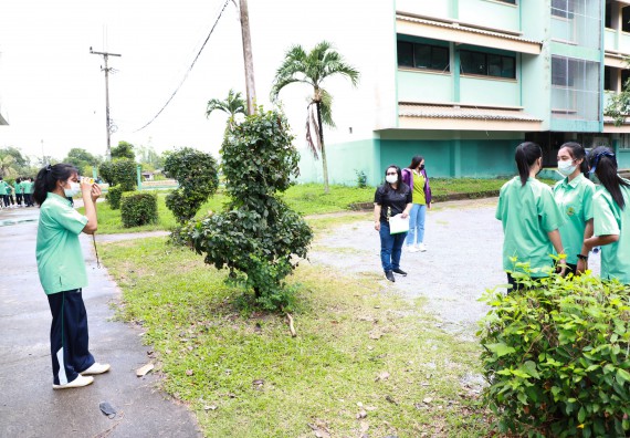 ภาพกิจกรรม  คณะวิทยาศาสตร์และเทคโนโลยี จัดกิจกรรมค่ายวิทยาศาสตร์สัญจร ปีการศึกษา 2565  โรงเรียนโค้งไผ่วิทยา