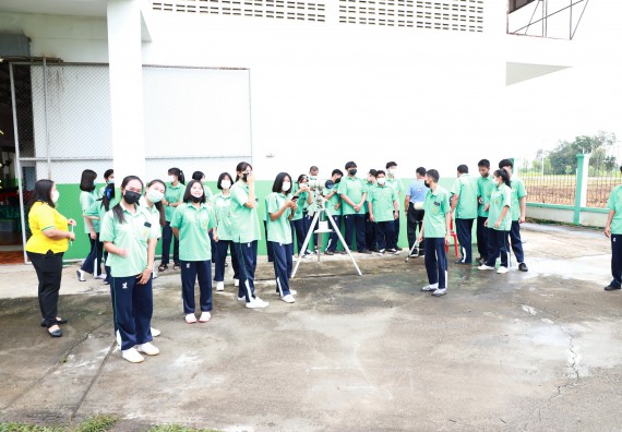 ภาพกิจกรรม  คณะวิทยาศาสตร์และเทคโนโลยี จัดกิจกรรมค่ายวิทยาศาสตร์สัญจร ปีการศึกษา 2565  โรงเรียนโค้งไผ่วิทยา