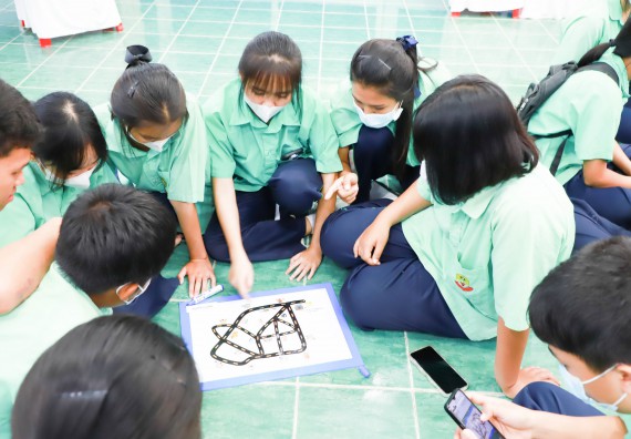 ภาพกิจกรรม  คณะวิทยาศาสตร์และเทคโนโลยี จัดกิจกรรมค่ายวิทยาศาสตร์สัญจร ปีการศึกษา 2565  โรงเรียนโค้งไผ่วิทยา