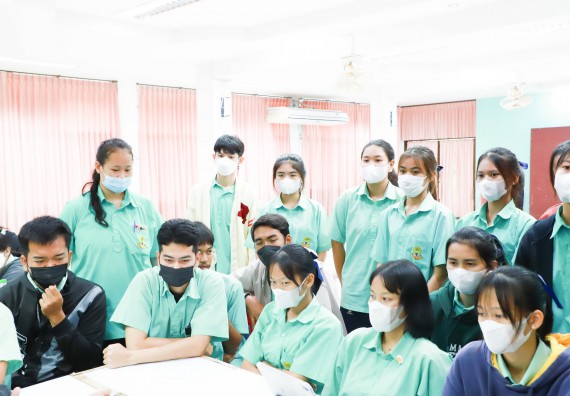 ภาพกิจกรรม  คณะวิทยาศาสตร์และเทคโนโลยี จัดกิจกรรมค่ายวิทยาศาสตร์สัญจร ปีการศึกษา 2565  โรงเรียนโค้งไผ่วิทยา