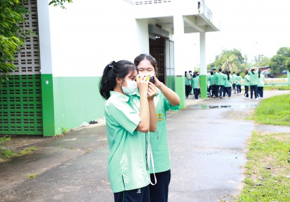 ภาพกิจกรรม  คณะวิทยาศาสตร์และเทคโนโลยี จัดกิจกรรมค่ายวิทยาศาสตร์สัญจร ปีการศึกษา 2565  โรงเรียนโค้งไผ่วิทยา