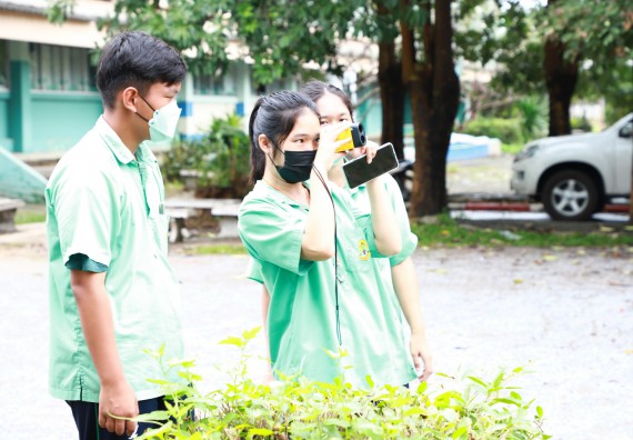 ภาพกิจกรรม  คณะวิทยาศาสตร์และเทคโนโลยี จัดกิจกรรมค่ายวิทยาศาสตร์สัญจร ปีการศึกษา 2565  โรงเรียนโค้งไผ่วิทยา