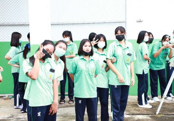 ภาพกิจกรรม  คณะวิทยาศาสตร์และเทคโนโลยี จัดกิจกรรมค่ายวิทยาศาสตร์สัญจร ปีการศึกษา 2565  โรงเรียนโค้งไผ่วิทยา