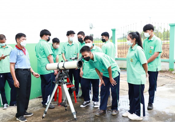 ภาพกิจกรรม  คณะวิทยาศาสตร์และเทคโนโลยี จัดกิจกรรมค่ายวิทยาศาสตร์สัญจร ปีการศึกษา 2565  โรงเรียนโค้งไผ่วิทยา