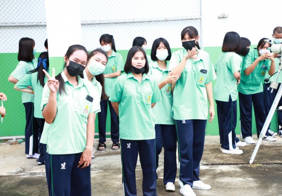 ภาพกิจกรรม  คณะวิทยาศาสตร์และเทคโนโลยี จัดกิจกรรมค่ายวิทยาศาสตร์สัญจร ปีการศึกษา 2565  โรงเรียนโค้งไผ่วิทยา