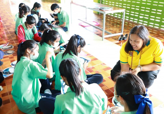 ภาพกิจกรรม  คณะวิทยาศาสตร์และเทคโนโลยี จัดกิจกรรมค่ายวิทยาศาสตร์สัญจร ปีการศึกษา 2565  โรงเรียนโค้งไผ่วิทยา