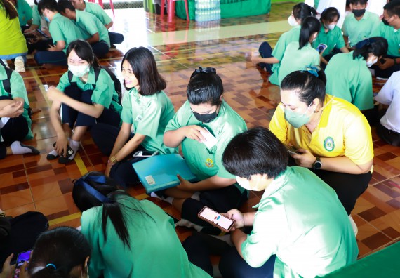 ภาพกิจกรรม  คณะวิทยาศาสตร์และเทคโนโลยี จัดกิจกรรมค่ายวิทยาศาสตร์สัญจร ปีการศึกษา 2565  โรงเรียนโค้งไผ่วิทยา