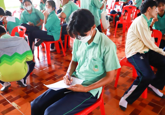 ภาพกิจกรรม  คณะวิทยาศาสตร์และเทคโนโลยี จัดกิจกรรมค่ายวิทยาศาสตร์สัญจร ปีการศึกษา 2565  โรงเรียนโค้งไผ่วิทยา