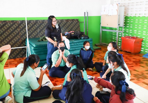 ภาพกิจกรรม  คณะวิทยาศาสตร์และเทคโนโลยี จัดกิจกรรมค่ายวิทยาศาสตร์สัญจร ปีการศึกษา 2565  โรงเรียนโค้งไผ่วิทยา