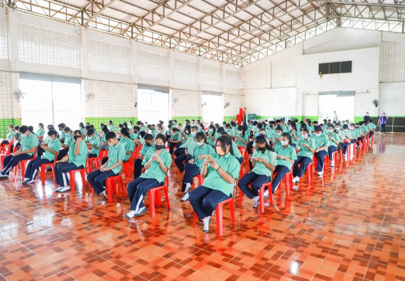 ภาพกิจกรรม  คณะวิทยาศาสตร์และเทคโนโลยี จัดกิจกรรมค่ายวิทยาศาสตร์สัญจร ปีการศึกษา 2565  โรงเรียนโค้งไผ่วิทยา