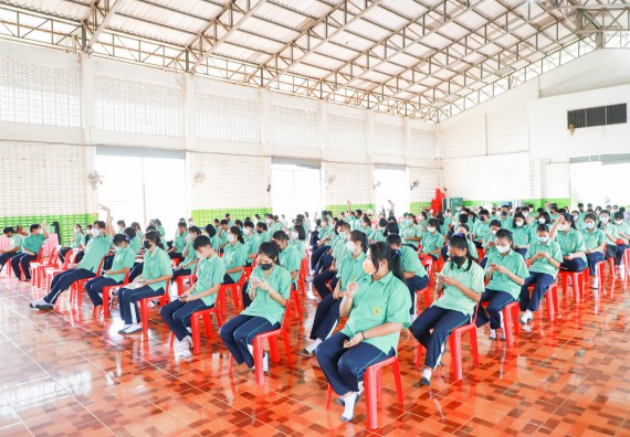 ภาพกิจกรรม  คณะวิทยาศาสตร์และเทคโนโลยี จัดกิจกรรมค่ายวิทยาศาสตร์สัญจร ปีการศึกษา 2565  โรงเรียนโค้งไผ่วิทยา