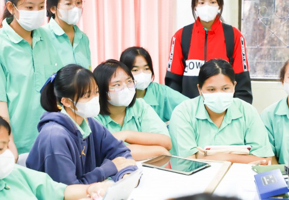 ภาพกิจกรรม  คณะวิทยาศาสตร์และเทคโนโลยี จัดกิจกรรมค่ายวิทยาศาสตร์สัญจร ปีการศึกษา 2565  โรงเรียนโค้งไผ่วิทยา