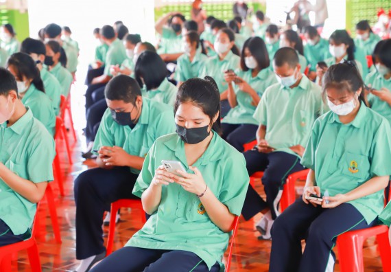 ภาพกิจกรรม  คณะวิทยาศาสตร์และเทคโนโลยี จัดกิจกรรมค่ายวิทยาศาสตร์สัญจร ปีการศึกษา 2565  โรงเรียนโค้งไผ่วิทยา